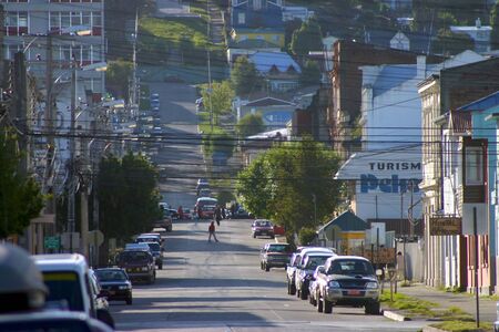 Houses in Punta Arenas - Patagoniaのeditorial素材