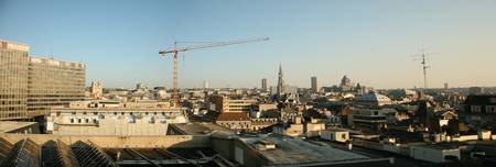 Architecture and panoramic view in Brusselsのeditorial素材