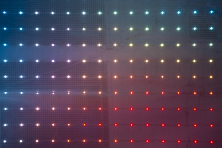 Background of light LED displayed at night