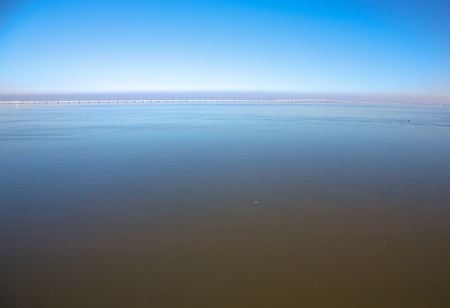 Vasco de Gama Bridge, Tower and a lift, former expo area, Lisbon, Portugalの写真素材