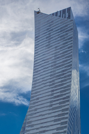 WARSAW, POLAND, SEPTEMBER 20: Modern architecture in Warsaw downtown on September 20, 2013 in...