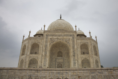 Agra, India - July 20, 2010: Indian tourists walking around the Taj Mahal, Agra, Uttar Pradesh, India in 2010.のeditorial素材