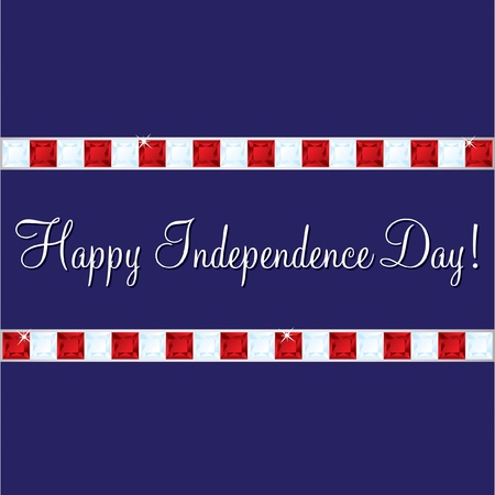 Happy Independence Day cardのイラスト素材
