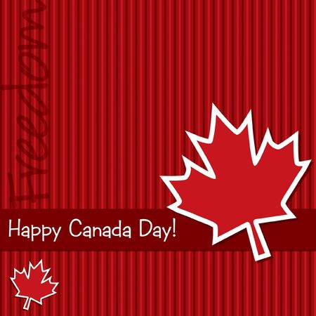  Happy Canada Day  sticker card in vector format のイラスト素材
