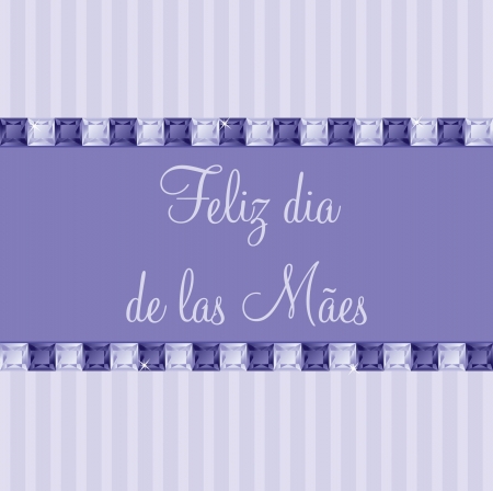 Portuguese two toned Mother s Day card in vector format のイラスト素材