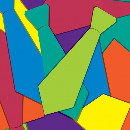 Tie sticker card backgroundのイラスト素材