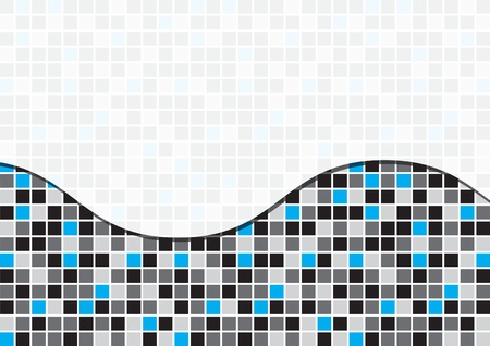 Black toned mosaic abstract business background in vector formatのイラスト素材
