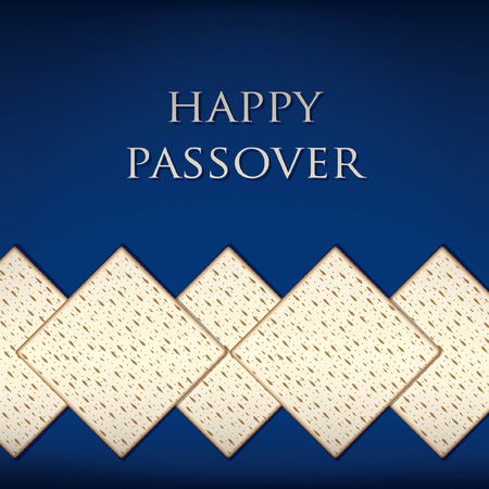 Happy Passover card in vector format のイラスト素材