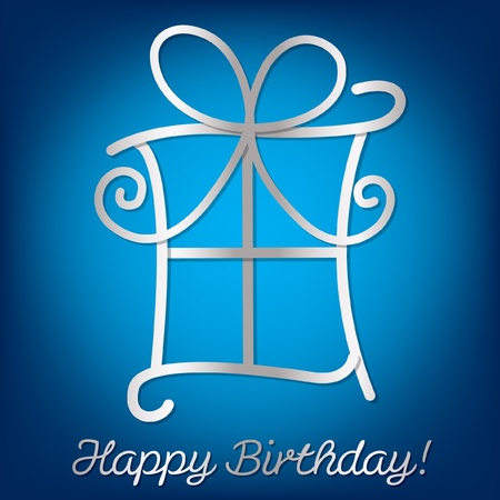 Bright  Happy Birthday  card in vector format のイラスト素材