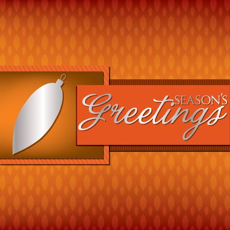 Bright elegant ornament Christmas card in vector format のイラスト素材