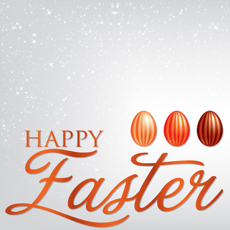 Elegant Easter egg card in vector format のイラスト素材