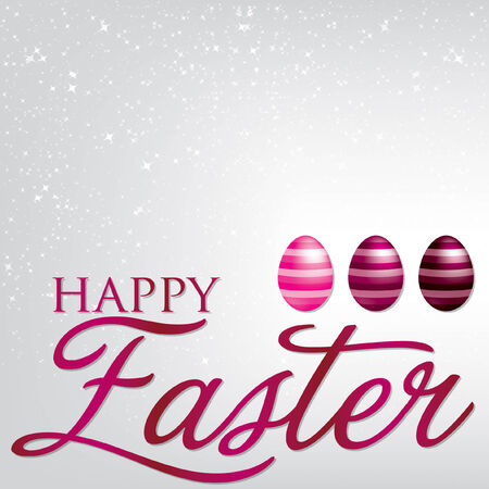 Elegant Easter egg card in vector format のイラスト素材