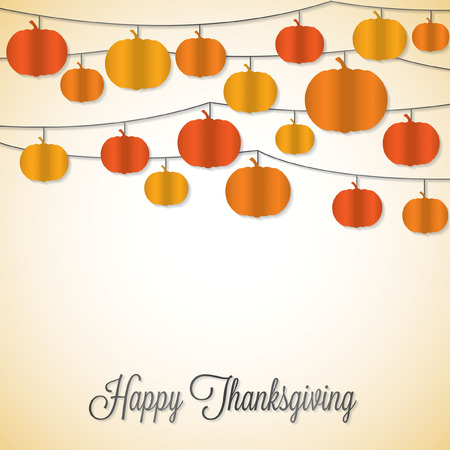 Elegant string Thanksgiving card in vector format.のイラスト素材