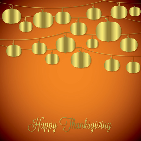 Elegant string Thanksgiving card in vector format.のイラスト素材