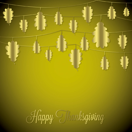 Elegant string Thanksgiving card in vector format.のイラスト素材