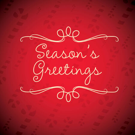 Merry Christmas card in vector format.のイラスト素材
