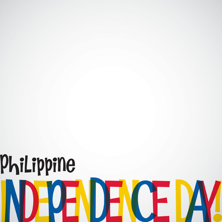 Philippines Independence Day card in vector format.のイラスト素材