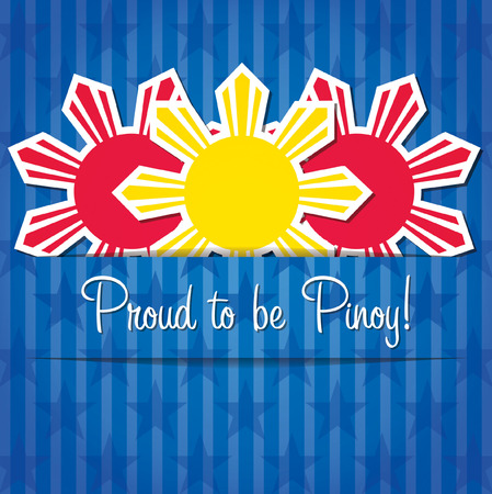 Philippines Independence Day card in vector format.のイラスト素材