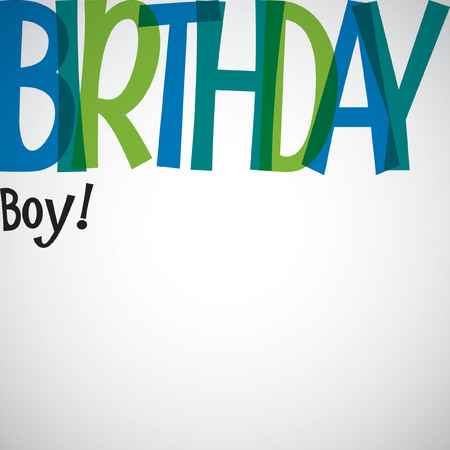Typographic Birthday card in vector format.のイラスト素材