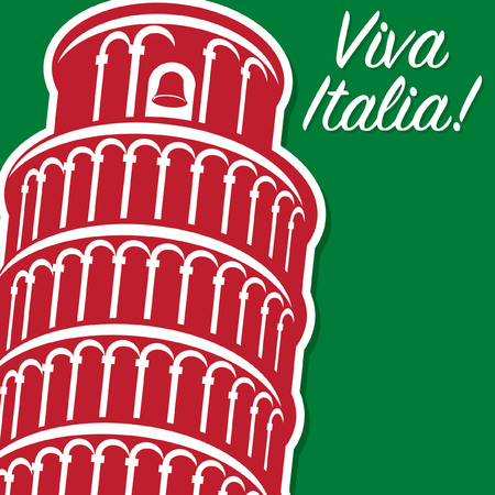 Italian Republic Day card in vector format.のイラスト素材