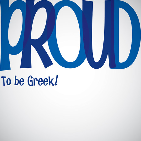 Overlay typographic Greek Independence Day card in vector format.のイラスト素材