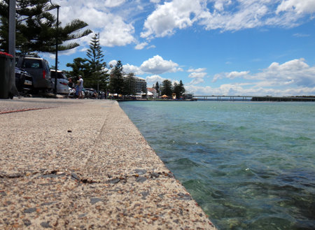 Waterfront scene of The Entrance, NSW Central Coast Australia.のeditorial素材