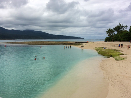 Scene of Mystery Island, Aneityum, Vanuatu.のeditorial素材