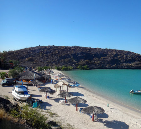 Scene of La Paz, Baja California Sur, Mexico.のeditorial素材