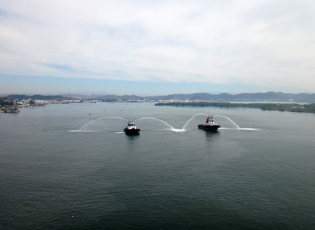 Scenes of Mazatlan, Mexico from a cruise ship.の写真素材