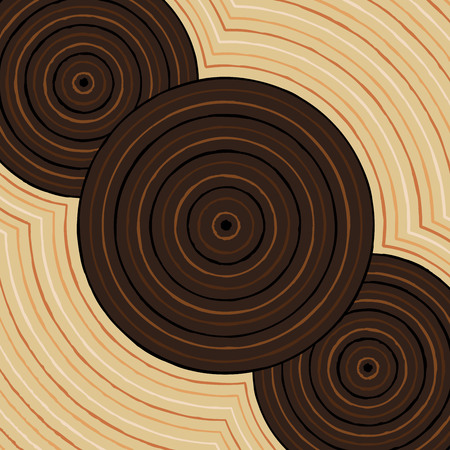 Riverbank abstract Aboriginal dot painting in vector formatのイラスト素材