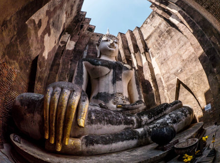 Buddha in sukhothaiの写真素材