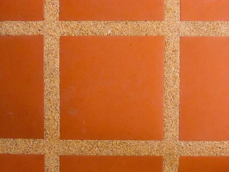 floor tiles with sandy periphery 