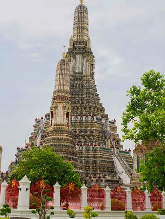 the main Prang of Wat Arun, Bangkok の写真素材
