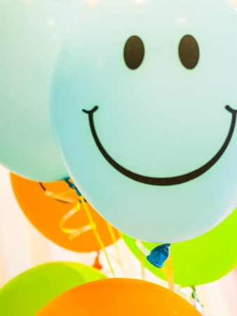 The balloons in an engagement day の写真素材