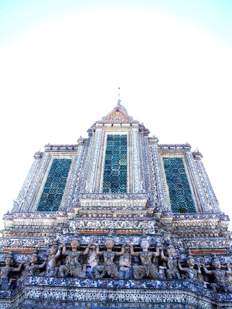 The Buddha is a four square building  in buddhism religion with different shapes and roofs  This one in the picture is crown- shaped roof                                                              の写真素材