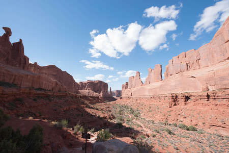 A small valley with great sandstone walls on both sides makes  it looked like a grand hall.のeditorial素材