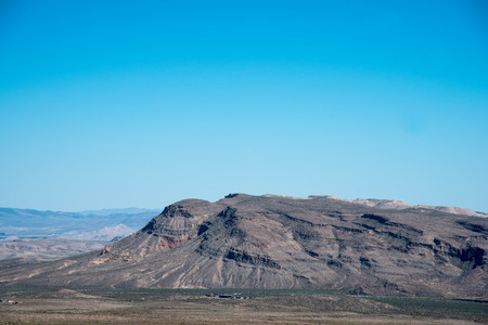 The massive wall of rock in Red Rock Valley in Nevada , United States.の写真素材