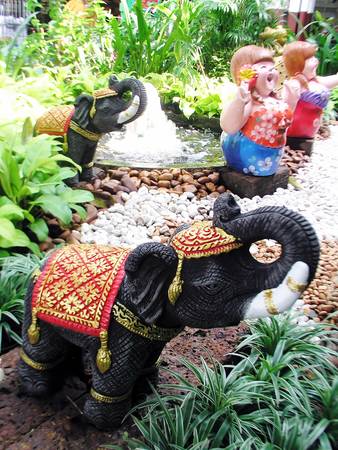 Garden sculptureの写真素材