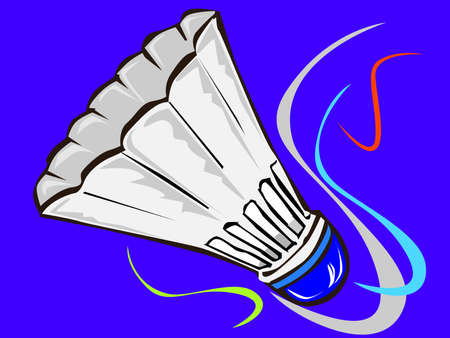 white Badmintonのイラスト素材