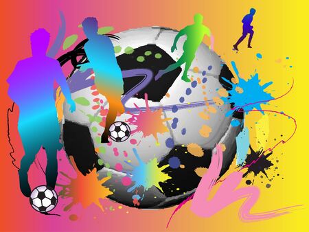 ball art colorfulのイラスト素材