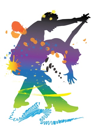 dancer designのイラスト素材
