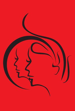 symbol ladyのイラスト素材