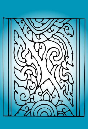 pattern line thaiのイラスト素材