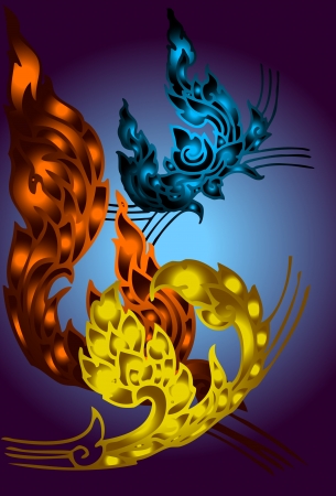 dark line thaiのイラスト素材