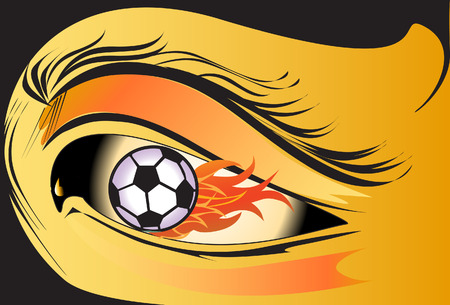 eyes fireのイラスト素材