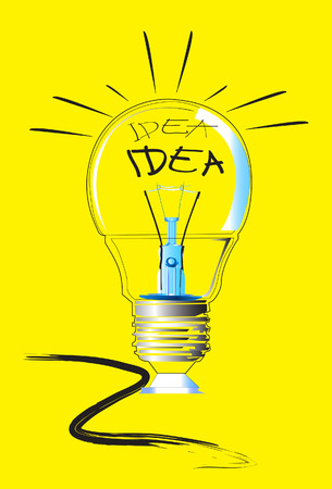 ideas lampのイラスト素材