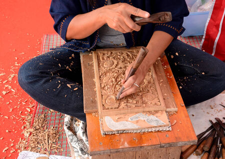 wood handmadeの写真素材