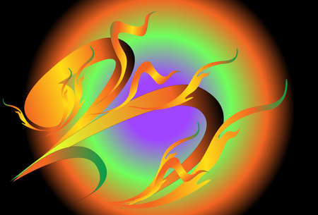 fire art thaiのイラスト素材
