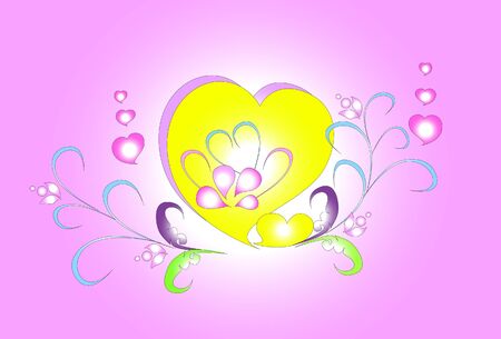 heart love artのイラスト素材