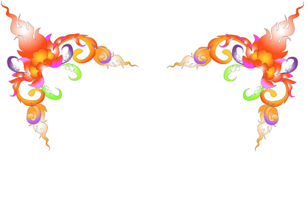 corner art Thaiのイラスト素材